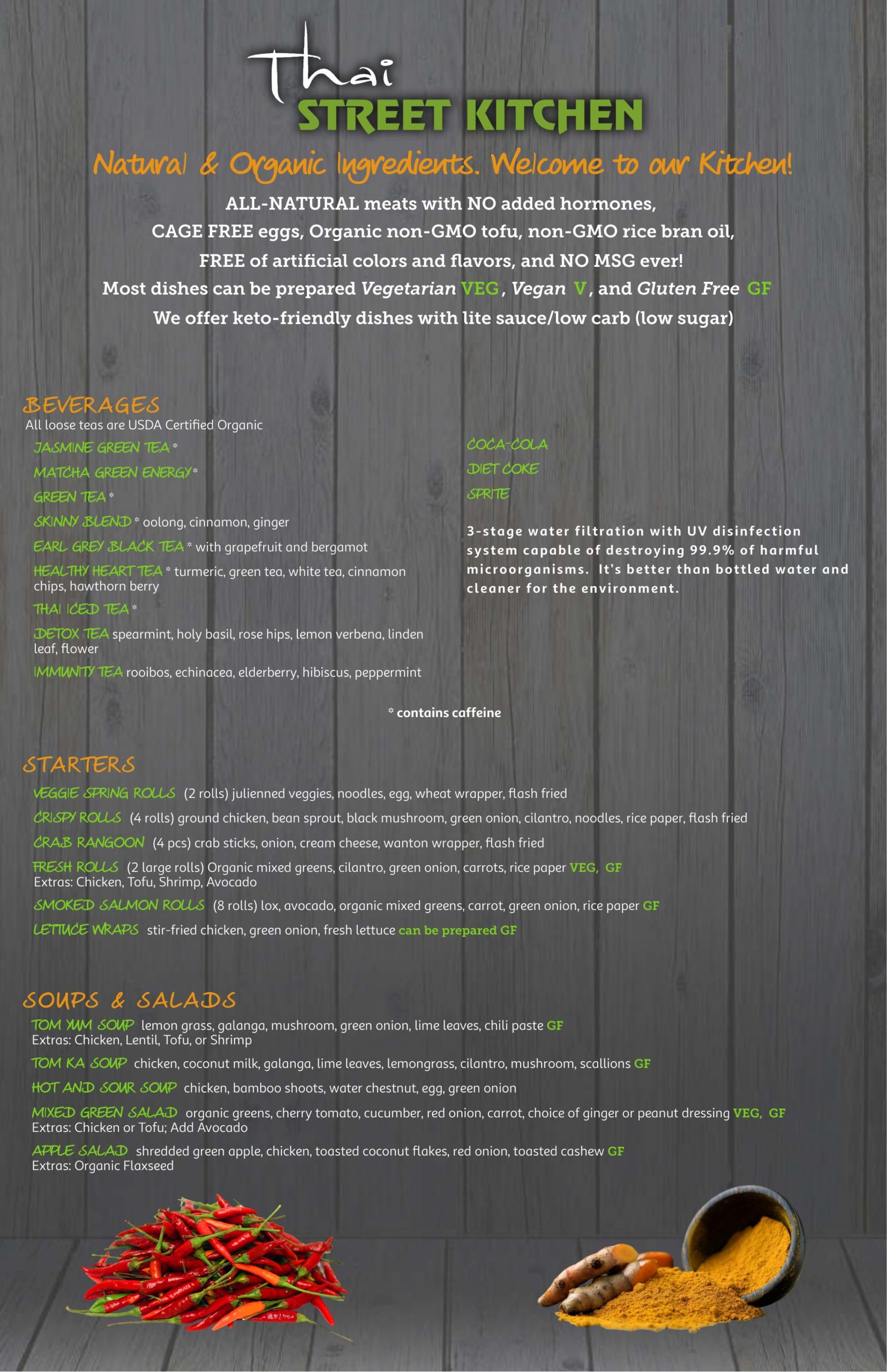Menu Thai Street Kitchen